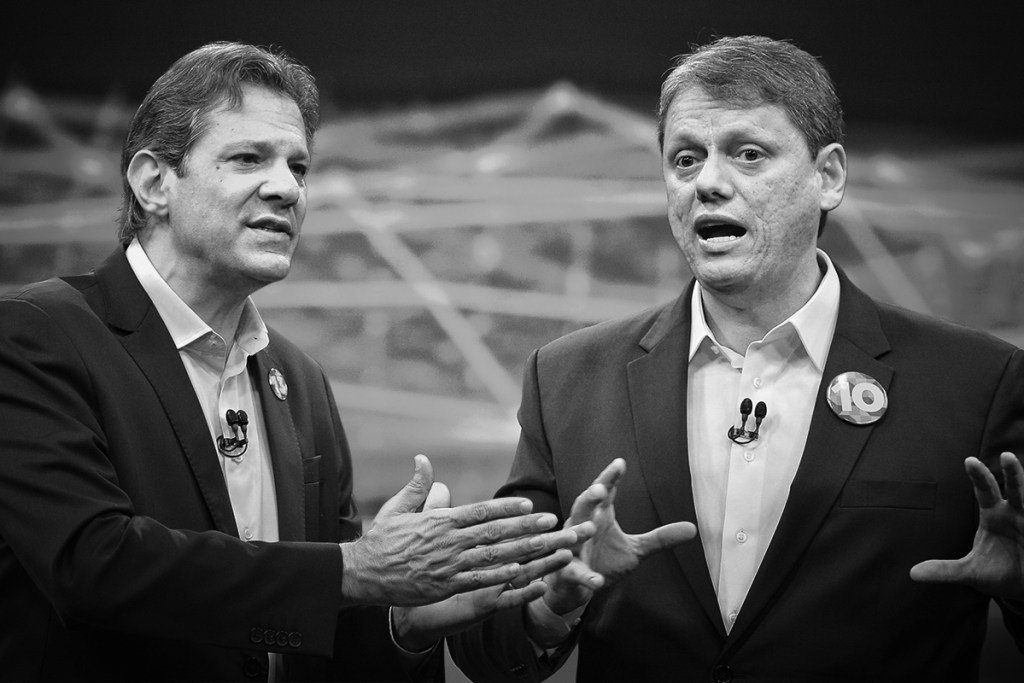 Fernando Haddad (PT) e Tarcísio de Freitas (Republicanos)