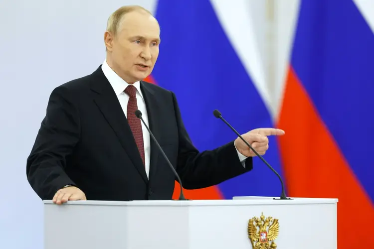 Putin: Em setembro, o presidente da Rússia anunciou a anexação de quatro territórios ocupados do sul e leste da Ucrânia (AFP/AFP Photo)