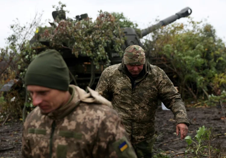 Soldados da Ucrânia na região de Donetsk (AFP/AFP Photo)