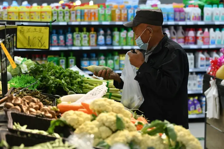 Mercado na China: inflação no país atinge maior recorde em dois anos (AFP/AFP Photo)