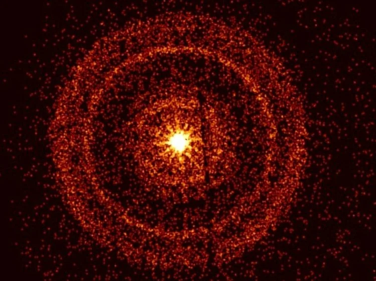 Flash de luz captado por telescópios (AFP/AFP)