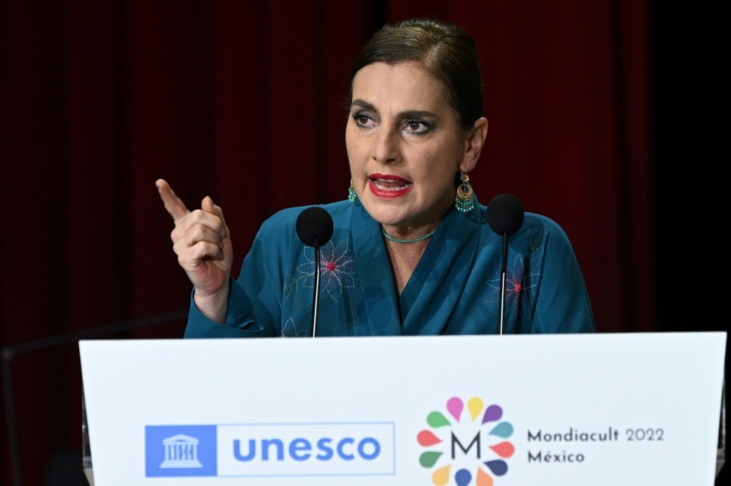 A primeira-dama do México, Beatriz Gutiérrez. (AFP/AFP)