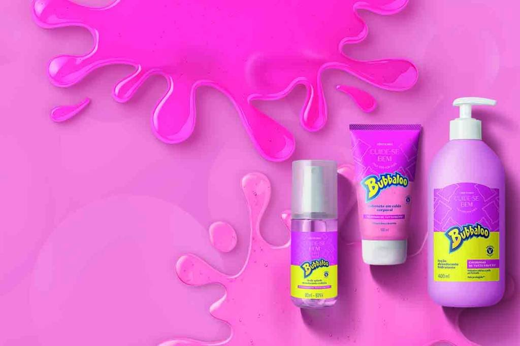 Coleção Cuide-se Bem Bubbaloo Tutti Frutti: Body Splash Desodorante Colônia está entre os produtos da Beauty Week (Grupo Boticário/Divulgação)