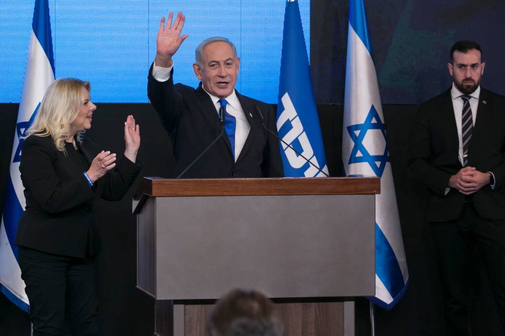 O líder do partido conservador israelense, Benjamin Netanyahu (Getty Images/Getty Images)