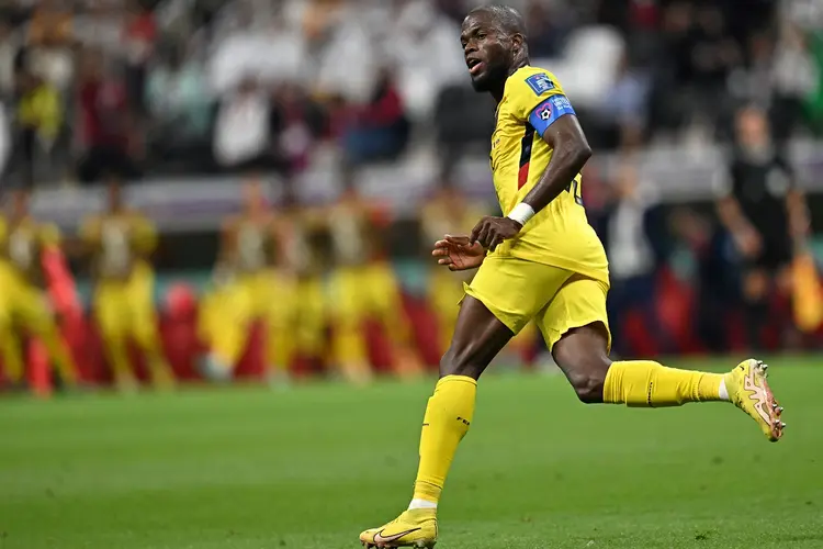 Enner Valencia, jogador do Equador (MANAN VATSYAYANA/AFP/Getty Images)