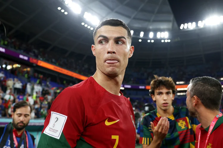 Cristiano Ronaldo: jogador recebeu uma oferta astronômica de clube saudita. (Sarah Stier/ FIFA/Getty Images)