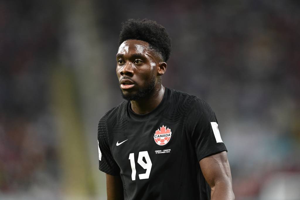 Alphonso Davies: refugiado, atleta marcou o primeiro gol do Canadá em Copas (Claudio Villa/Getty Images)