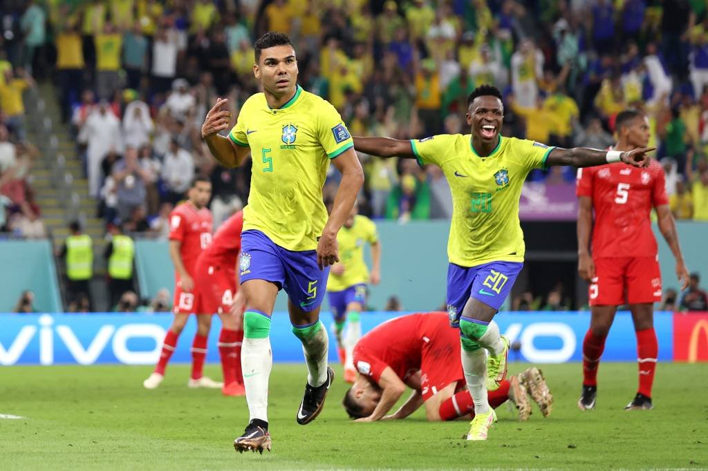 Com a vitória, o Brasil assume a liderança do Grupo G com seis pontos (Maddie Meyer/Getty Images)