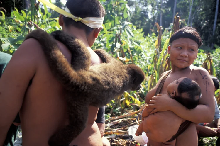 Indígenas do Vale do Javari, no Amazonas (Ricardo Beliel/Brazil/Getty Images)