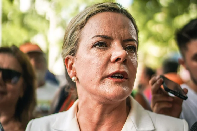 Gleisi Hoffmann: presidente do Partido dos Trabalhadores (JEFFERSON BERNARDES/Getty Images)