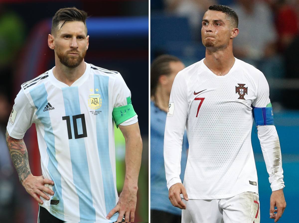 Cristiano ronaldo e desafiado por messi achar o mundial do Palmeiras ou  cortar o cabelo