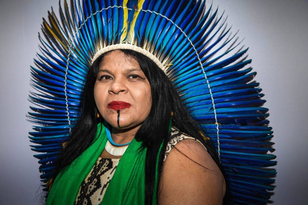Sonia Guajajara, liderança indígena e deputada federal eleita em 2022 na COP27 (Leandro Fonseca/Exame)
