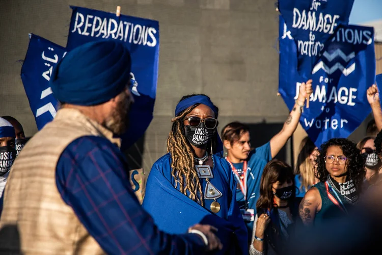 Protesto na COP27: fundo pela mudança climática bloqueia negociações a um dia do encerramento (Leandro Fonseca/Exame)