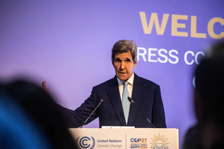 John Kerry, enviado Presidencial Especial para o Clima dos Estados Unidos na COP27  (Leandro Fonseca/Exame)