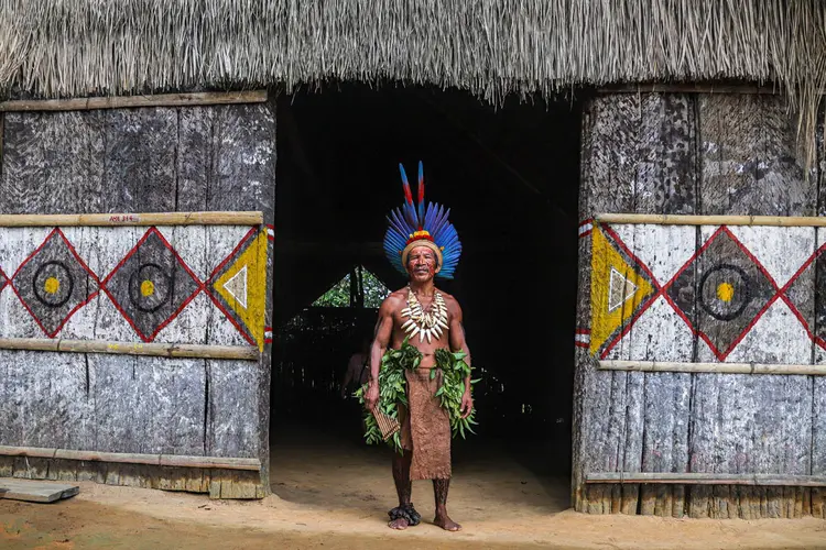 Tribo indígena dos Tatuyos da Amazônia (Leandro Fonseca/Exame)