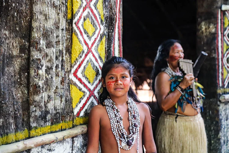 Tribo indígena dos Tatuyos, na Amazônia: cidades atraem especialmente os mais jovens (Leandro Fonseca/Exame)