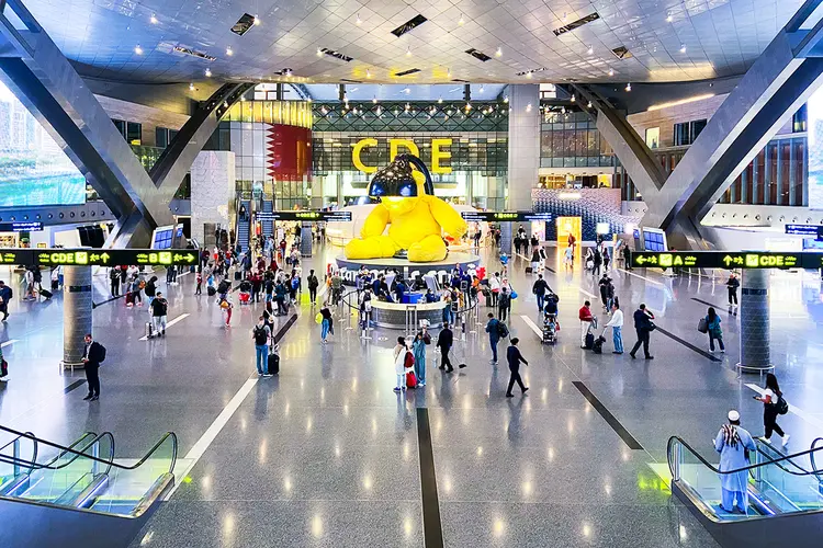 Aeroporto Internacional de Hamad, no Catar. (Leandro Fonseca/Exame)