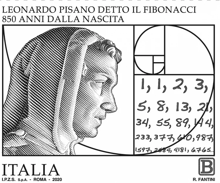 Leonardo Pisano Fibonacci (Poste Italiane/Exame)