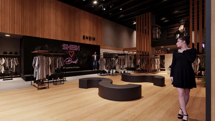 Shein: pop-up store em São Paulo. (Shein/Divulgação)