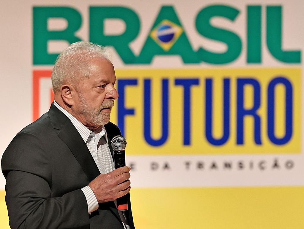 O presidente eleito, Luiz Inácio Lula da Silva, durante discurso em Brasília nesta quinta-feira, 10 (Ricardo Stuckert / Divulgação/Divulgação)
