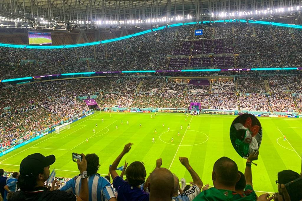 Copa do Mundo do Qatar está sendo acompanhada por cerca de cinco bilhões de pessoas (Lucas Amorim/Exame)