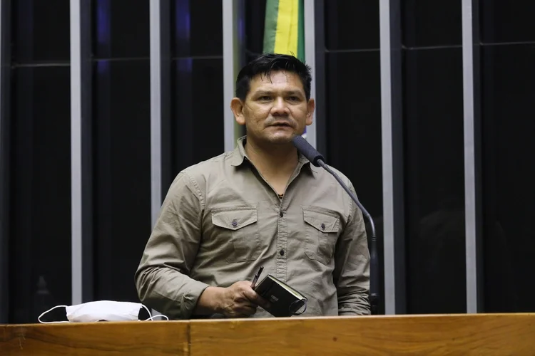 Beto Marubo: ele é uma das referências no âmbito dos indígenas sem contato e representante da União dos Povos Indígenas do Vale do Javari (Cleia Viana/Câmara dos Deputados/Agência Câmara)