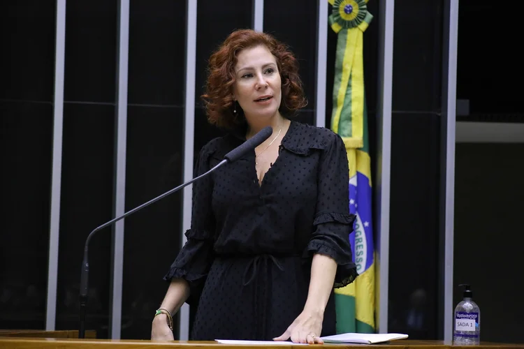 Carla Zambelli: No despacho que determina a oitiva, Gilmar defendeu uma investigação do caso com um "ritmo adequado" em virtude da relevância do episódio (Michel Jesus/Câmara dos Deputados/Agência Câmara)