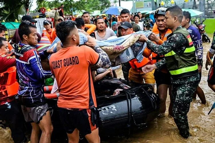 Inundações nas Filipinas: deslizamentos de terra destruíram localidades na ilha filipina de Mindanao (AFP/AFP Photo)
