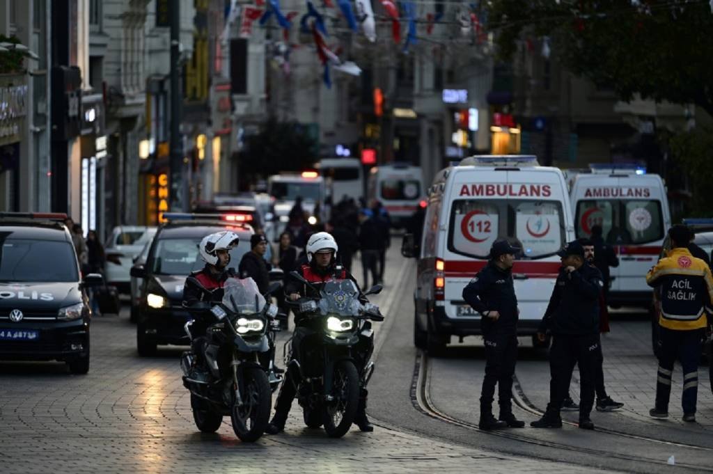 Turquia: a explosão, que ocorreu na avenida Istiklal, deixou ao menos seis mortos e 81 pessoas feridas (AFP/AFP)