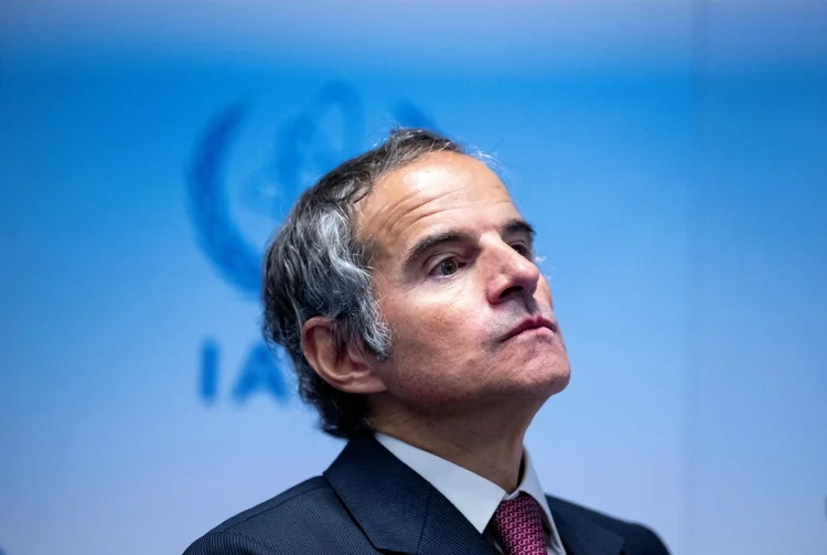 Rafael Grossi: Diretor-geral da AIEA fala aos repórteres após uma reunião em Viena (AFP/AFP Photo)
