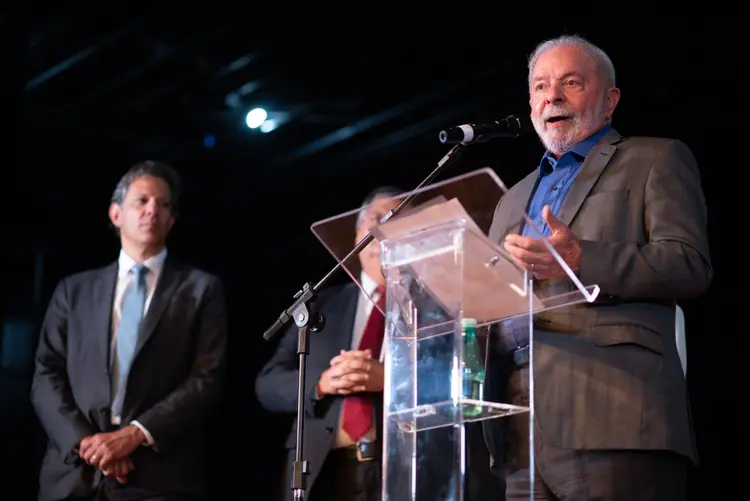 Luiz Inácio Lula da Silva: presidente eleito em anúncio da primeira leva de ministros (Andressa Anholete/Bloomberg)