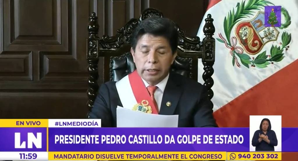 Presidente do Peru dissolve Congresso, convoca eleições e declara estado de emergência