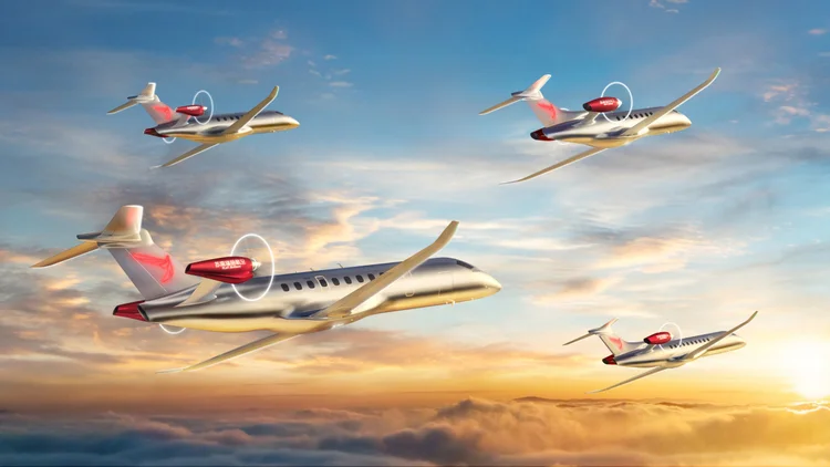 Parceria: Ruili Airlines irá trabalhar com a Embraer para apoiar na definição dos requisitos de desempenho e design para as aeronaves-conceito do Energia Family (Embraer/Divulgação/Divulgação)