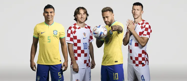 Esta será a terceira vez que Brasil e Croácia se enfrentam em uma Copa do Mundo (FIFA/Getty Images)
