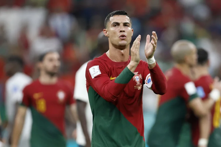 LUSAIL, QATAR - DECEMBER 06: Cristiano Ronaldo of Portugal after the match at the FIFA World Cup Qatar 2022 Round of 16 match between Portugal and Switzerland at Lusail Stadium on December 6, 2022 in Lusail City, Qatar. (Photo by Richard Sellers/Getty Images) (Richard Sellers/Getty Images)