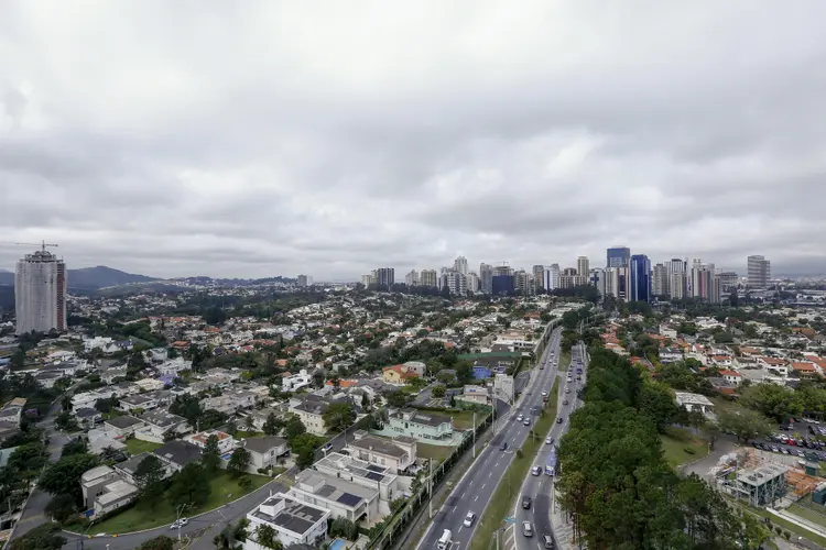 Vista aérea de Alphaville, em Barueri: cidade tem maior preço de m² para aluguel em 2023, segundo FipeZAP (Leila Melhado/Getty Images)