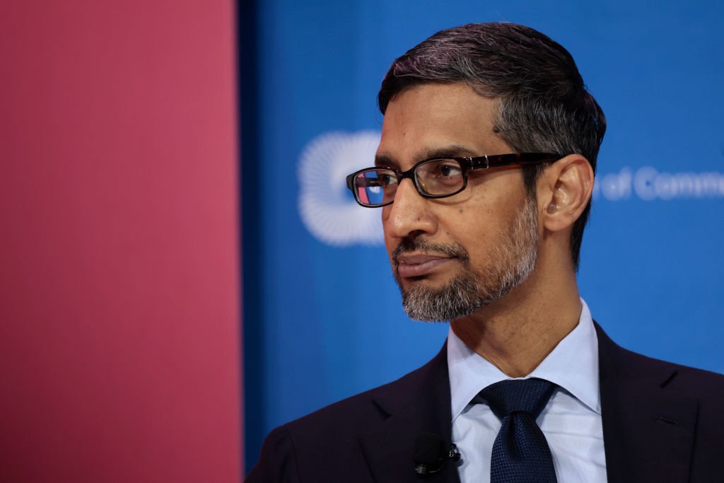 Sundar Pichai, CEO do Google: o futuro do buscador pode estar nas IAs de linguagem natural (Anna Moneymaker/Getty Images)