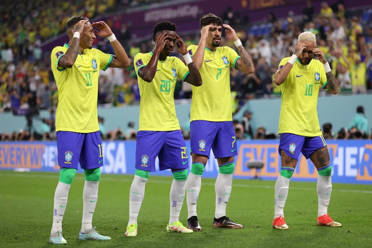 A Seleção se classificou para as quartas de final (Michael Steele/Getty Images)