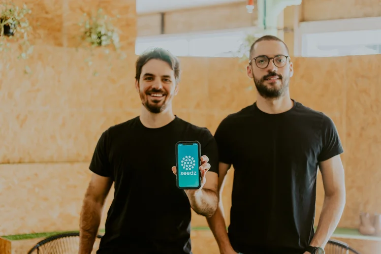 Matheus Ganem e Daniel Rosa, fundadores da Seedz: US$ 16, 5 milhões para digitalizar o agronegócio (Seedz/Divulgação)