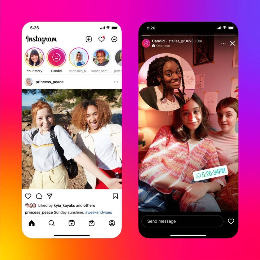 Instagram avança sobre BeReal e inclui fotos com câmera dupla e notas curtas na aba de mensagens