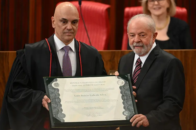 Lula e Alckmin: diplomação no TSE nesta segunda-feira (EVARISTO SA/AFP/Getty Images)