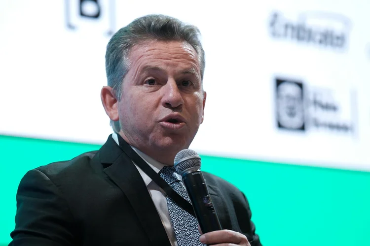 Mauro Mendes, governador do Mato Grosso, em painel no evento de infraestrutura da Exame  (Eduardo Frazão/Exame)