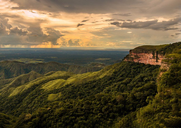 Parque Nacional da Chapada dos Guimarães, no Mato Grosso.  (Karla F. Paiva/Governo federal/Divulgação)