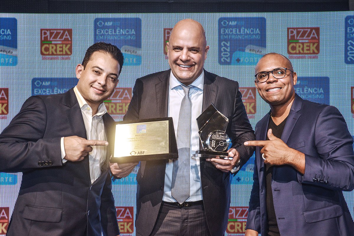 pizza-crek-fundadores-ceo Pizza Crek: fundador Valber Silva, CEO Marcos Pagliaro, e fundador Paulo Rogério Moreira da Silva
