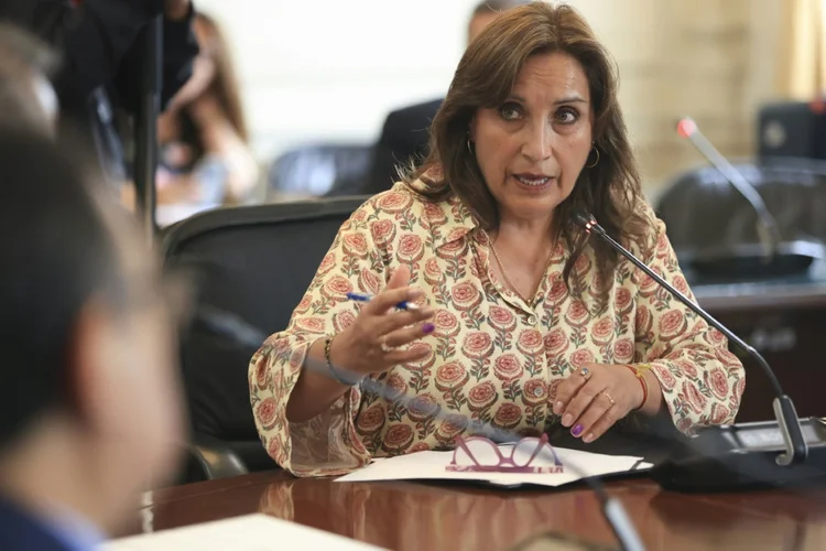 Dina Boluarte: presidente do Peru é alvo de investigação (AFP/Reprodução)