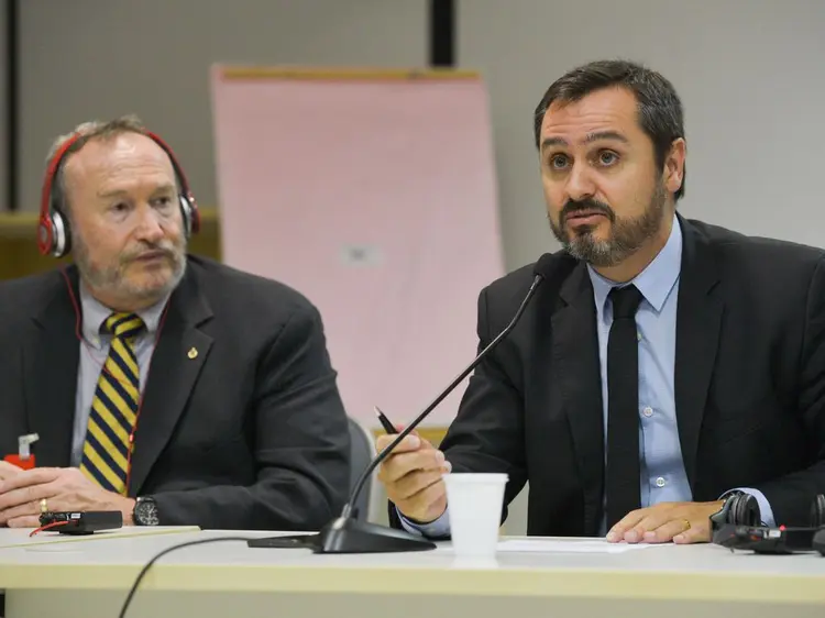 Andrei Rodrigues (direita): diretor-geral da Polícia Federal foi empossado no cargo (José Cruz/Agência Brasil)