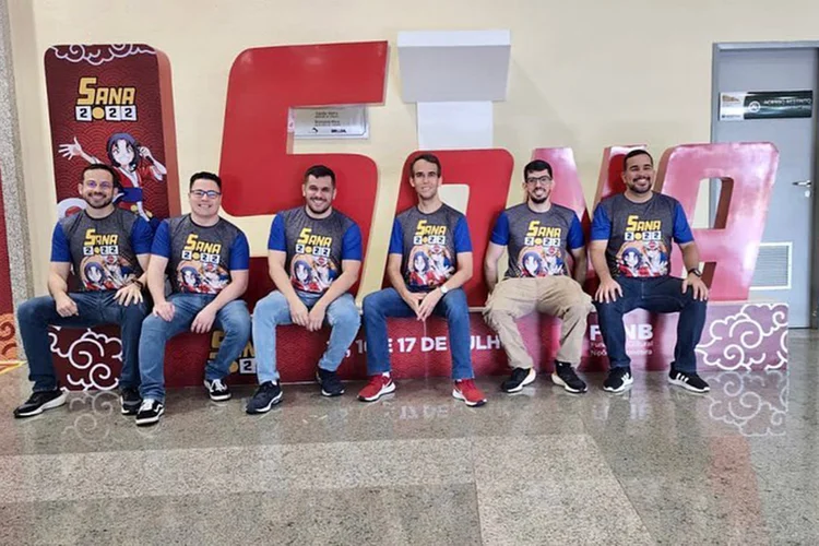 Sócios há 22 anos: Marcio Nazareth Filho, Ricardo Sá Busgaib, Rafael Sampaio Rocha, Igor Macedo de Lucena, Daniel Alexandre Braga e Carlos Eduardo Cavalcanti Teixeira (da esquerda para direita) (Sana/Divulgação)