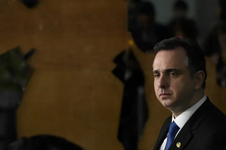 Rodrigo Pacheco: questionado, ele se esquivou de responsabilizar Bolsonaro pelos atos antidemocráticos (Jefferson Rudy/Agência Senado/Flickr)