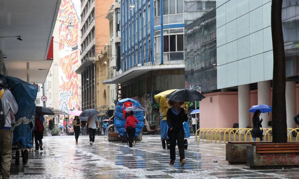 Chuva em SP: região do festival The Town é atingida por chuva (Rovena Rosa/Agência Brasil)