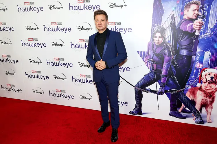NEW YORK, NEW YORK - NOVEMBER 22: Jeremy Renner attends the Hawkeye New York Special Fan Screening at AMC Lincoln Square on November 22, 2021 in New York City. (Photo by Theo Wargo/Getty Images for Disney) (Theo Wargo/Getty Images)